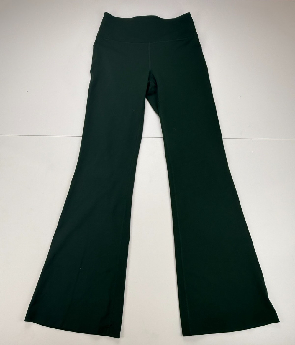 Lululemon Groove Super High Rise Flared Pants Womens 8 Dark Forest W5FG2S